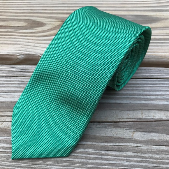 Men Tie Green Neck Tie Fashion Tie Handmade - Picture 7 of 8